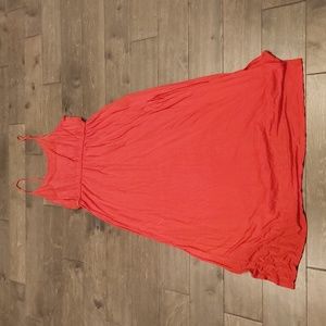 Women's Long Coral Dress Size L